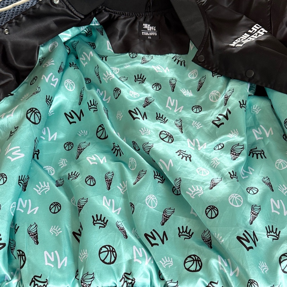 Black and Teal New York Liberty Jacket - Picture 5 of 5